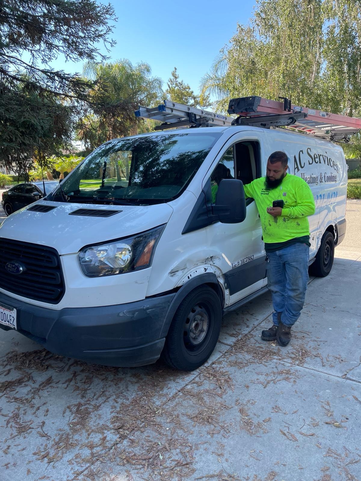 AC Services Elite HVAC team and service van serving Tracy and San Joaquin County, CA