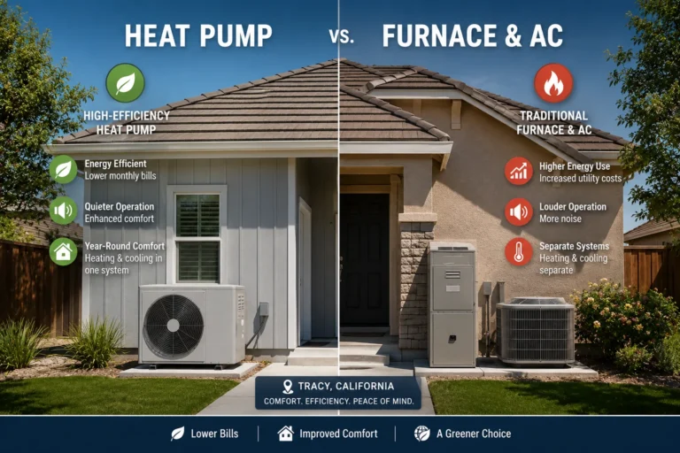 Heat Pump vs Traditional HVAC in Tracy, CA: Which System Saves More Money Long-Term?